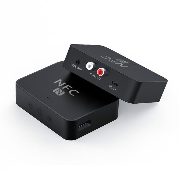 R6 NFC Bluetooth 5.0 Receptor de música de escritorio Receptor Bluetooth, compatible con tarjeta TF