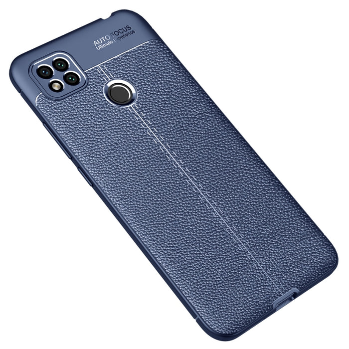 Estuche a prueba de golpes de TPU con textura Litchi, For Xiaomi Redmi 9A, For Xiaomi Redmi 9C