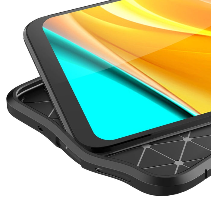 Estuche a prueba de golpes de TPU con textura Litchi, For Xiaomi Redmi 9A, For Xiaomi Redmi 9C