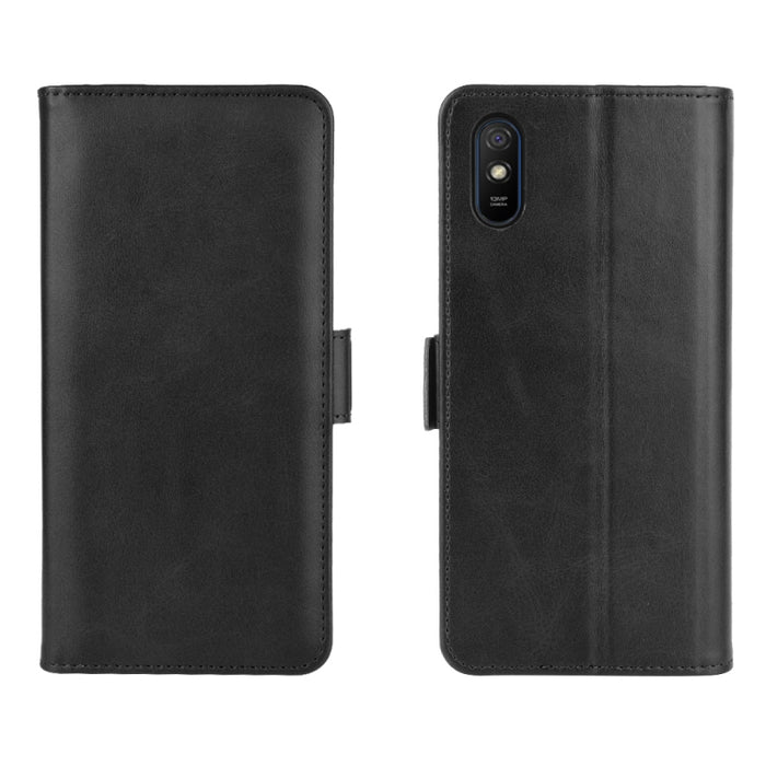 Para Xiaomi Redmi 9A Estuche de cuero con tapa horizontal con hebilla magnética de doble cara con soporte y ranuras para tarjetas y billetera, For Redmi 9A, For Xiaomi Redmi 9A