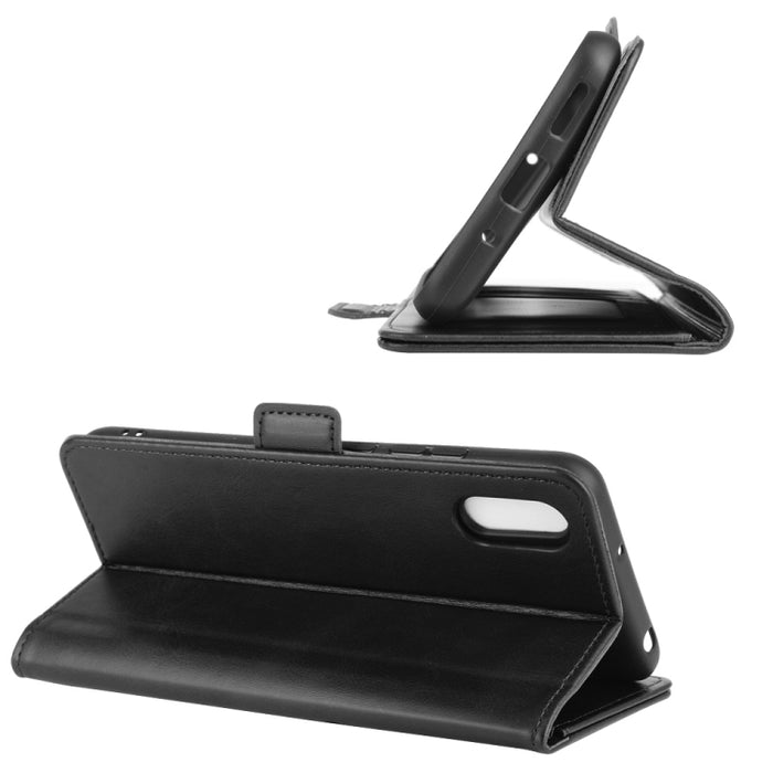 Para Xiaomi Redmi 9A Estuche de cuero con tapa horizontal con hebilla magnética de doble cara con soporte y ranuras para tarjetas y billetera, For Redmi 9A, For Xiaomi Redmi 9A