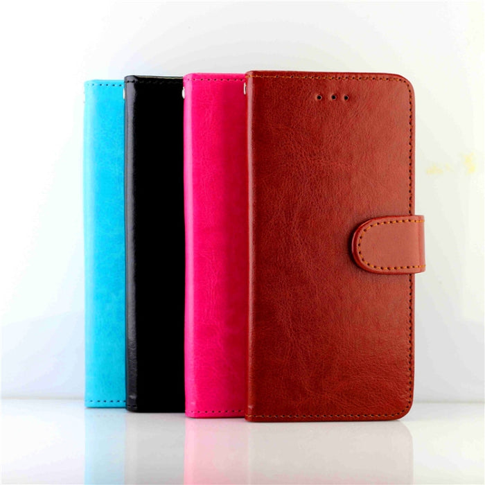 Estuche protector con tapa horizontal de cuero con textura de caballo loco con soporte y ranuras para tarjetas y billetera y marco de fotos, For iPhone 12 Pro Max, For iPhone 12 mini, For iPhone 12 / 12 Pro