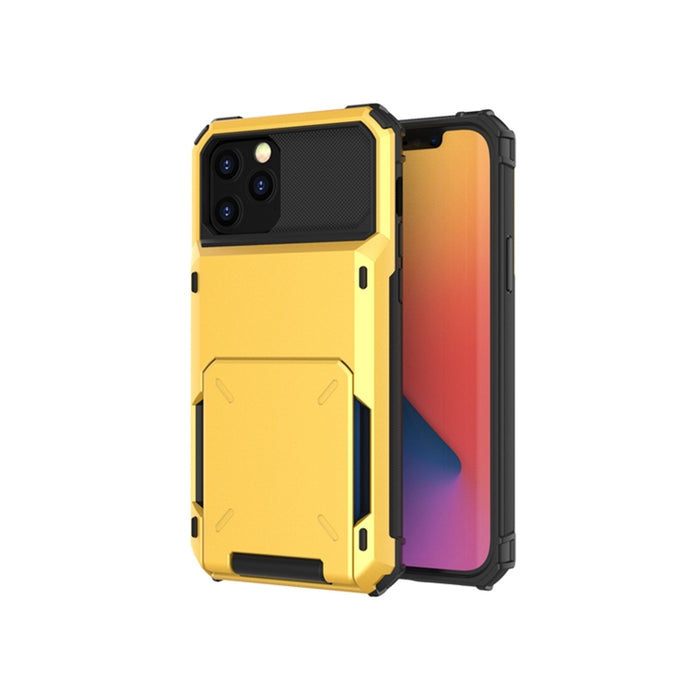 Para iPhone 12, resistente a los arañazos, resistente a los golpes, resistente, resistente, armadura protectora con ranura para tarjeta, For iPhone 12 mini
