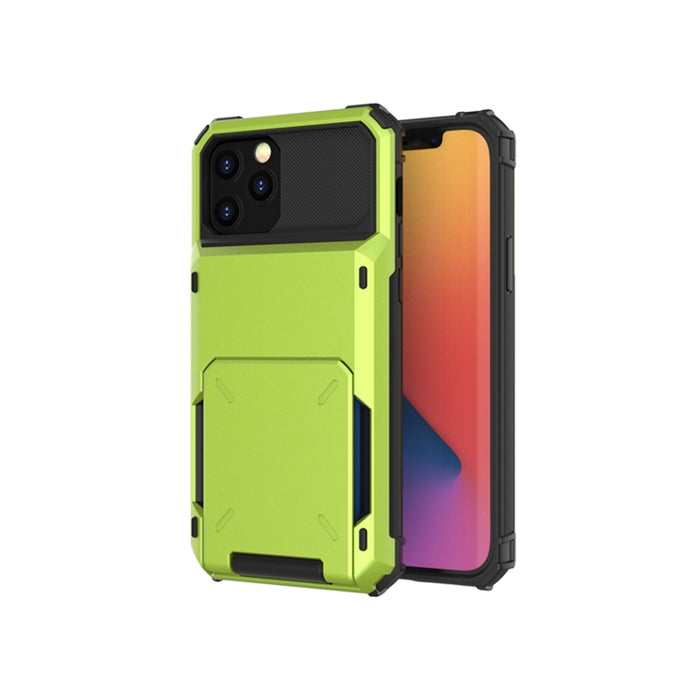 Para iPhone 12, resistente a los arañazos, resistente a los golpes, resistente, resistente, armadura protectora con ranura para tarjeta, For iPhone 12 mini