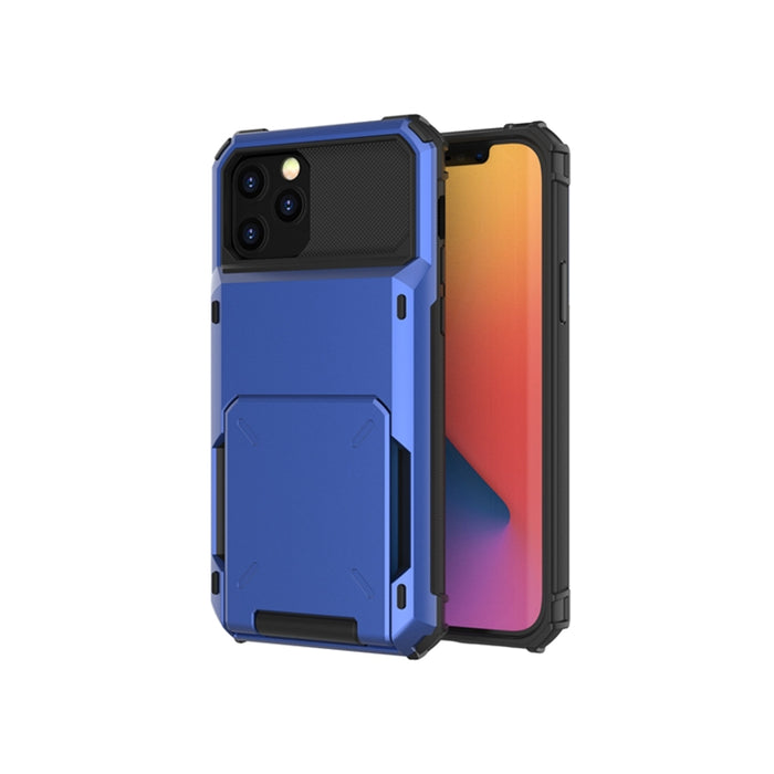Para iPhone 12, resistente a los arañazos, resistente a los golpes, resistente, resistente, armadura protectora con ranura para tarjeta, For iPhone 12 mini