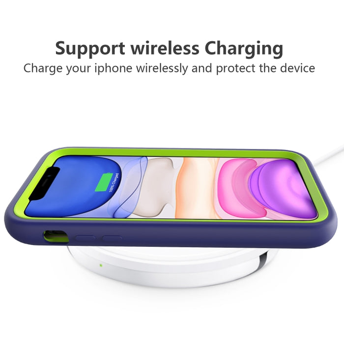 Para iPhone 11 Pro Wave Pattern 3 en 1 Funda protectora de silicona + PC a prueba de golpes, For iPhone 11 Pro