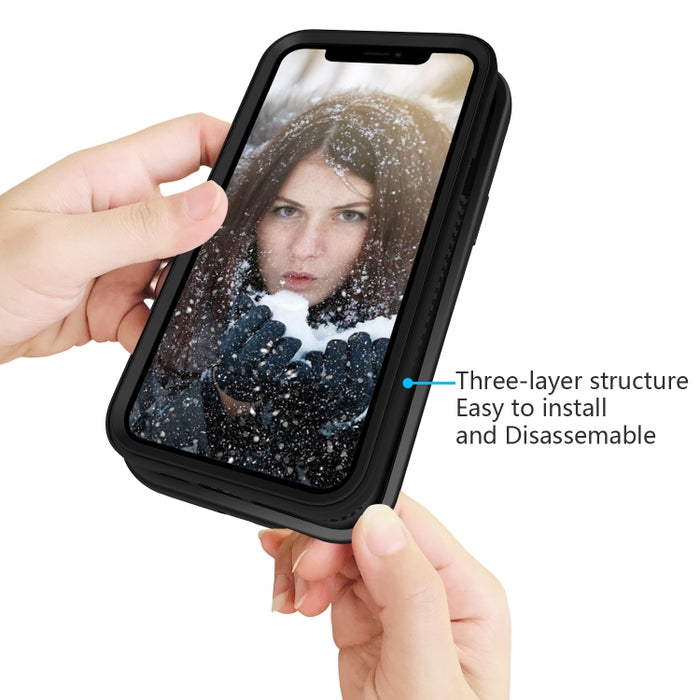 Para iPhone 12 Pro / 12 Max Wave Pattern 3 en 1 Funda protectora de silicona + PC a prueba de golpes, For iPhone 12 / 12 Pro