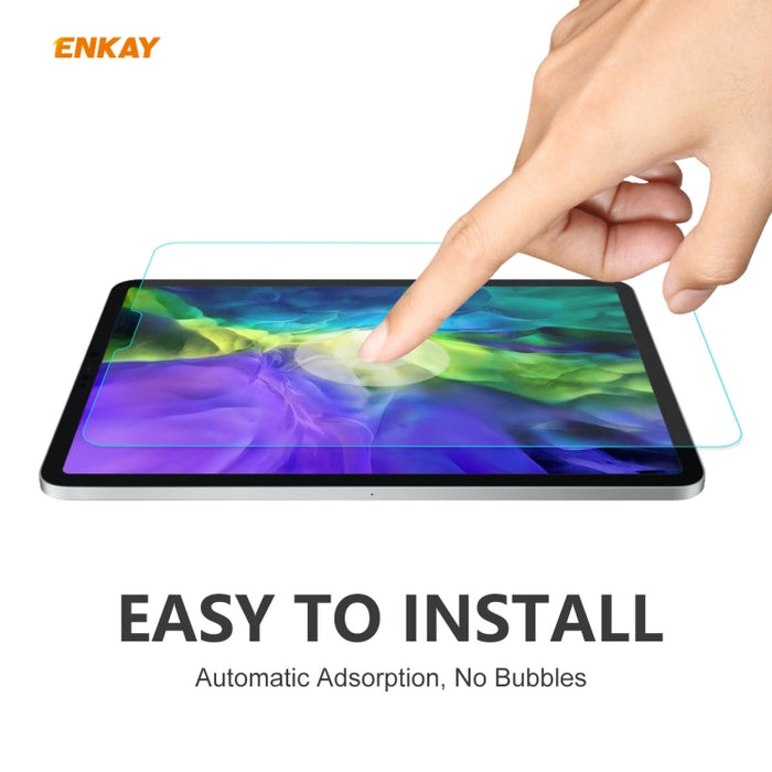 Para iPad Pro 11 2020/2018 2 PCS ENKAY Hat-Prince 0.33mm 9H Dureza superficial 2.5D Protector de vidrio templado a prueba de explosiones