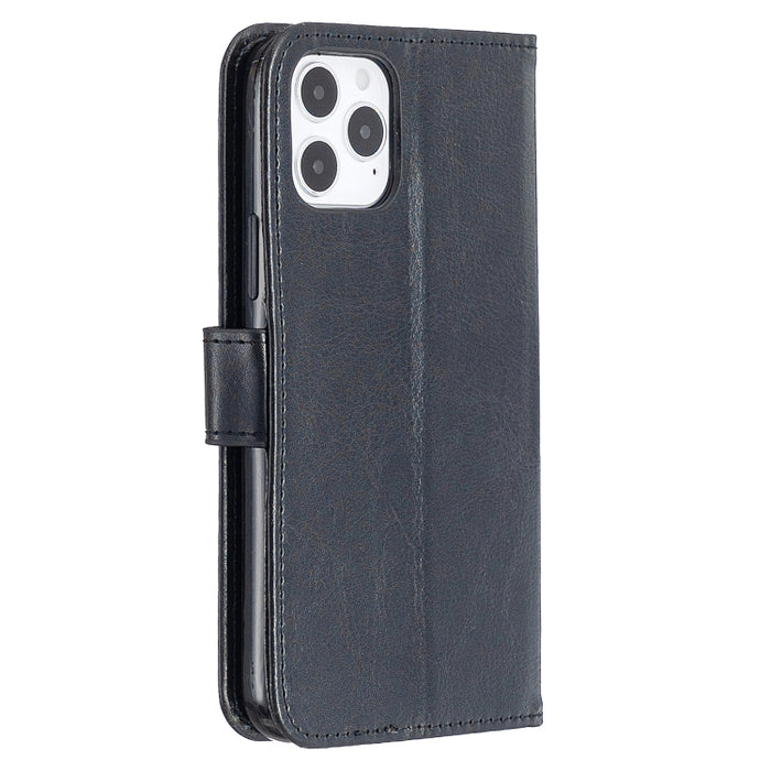 Para iPhone 12 Pro / 12 Max Crazy Horse Texture Funda de cuero con tapa horizontal con soporte y ranuras para tarjetas y billetera y marco de fotos, For iPhone 12 / 12 Pro