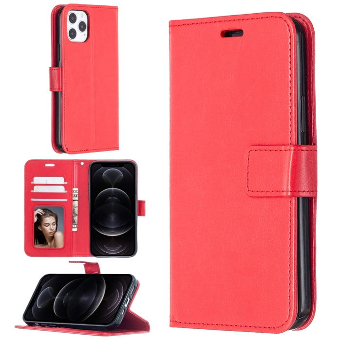 Para iPhone 12 Pro / 12 Max Crazy Horse Texture Funda de cuero con tapa horizontal con soporte y ranuras para tarjetas y billetera y marco de fotos, For iPhone 12 / 12 Pro