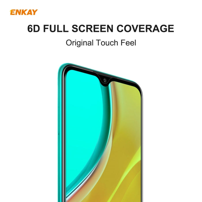 ENKAY Hat-Prince 0.26mm 9H 6D Pantalla completa curvada Protección ocular Película verde Protector de vidrio templado, For Xiaomi Redmi Note 8 Pro, For Redmi Note 9S/Note 9 Pro (Max), ForRedmi 10X 4G / Redmi Note 9, For Xiaomi Redmi 9 / 9A / 9C        ...