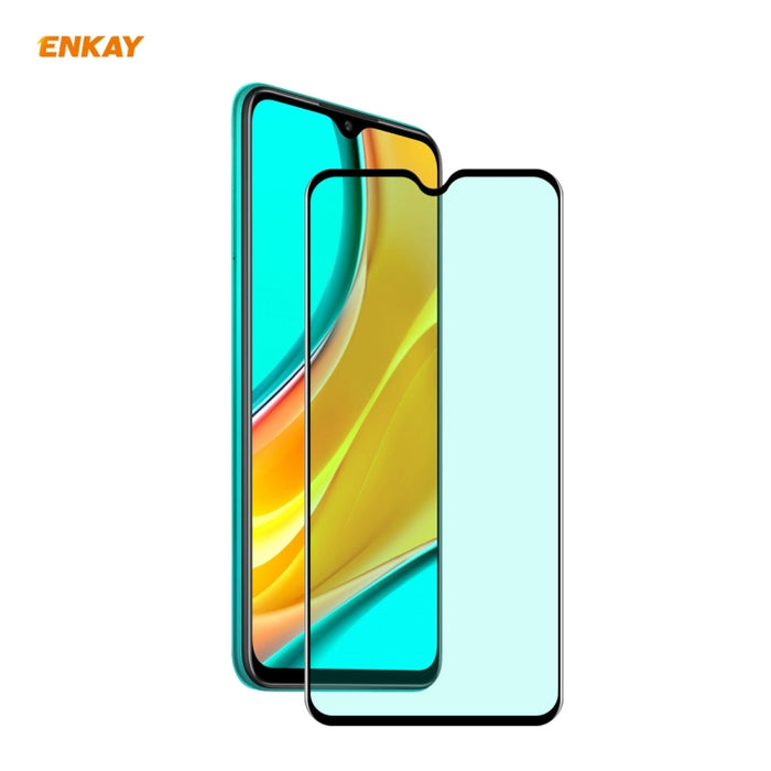 ENKAY Hat-Prince 0.26mm 9H 6D Pantalla completa curvada Protección ocular Película verde Protector de vidrio templado, For Xiaomi Redmi Note 8 Pro, For Redmi Note 9S/Note 9 Pro (Max), ForRedmi 10X 4G / Redmi Note 9, For Xiaomi Redmi 9 / 9A / 9C        ...