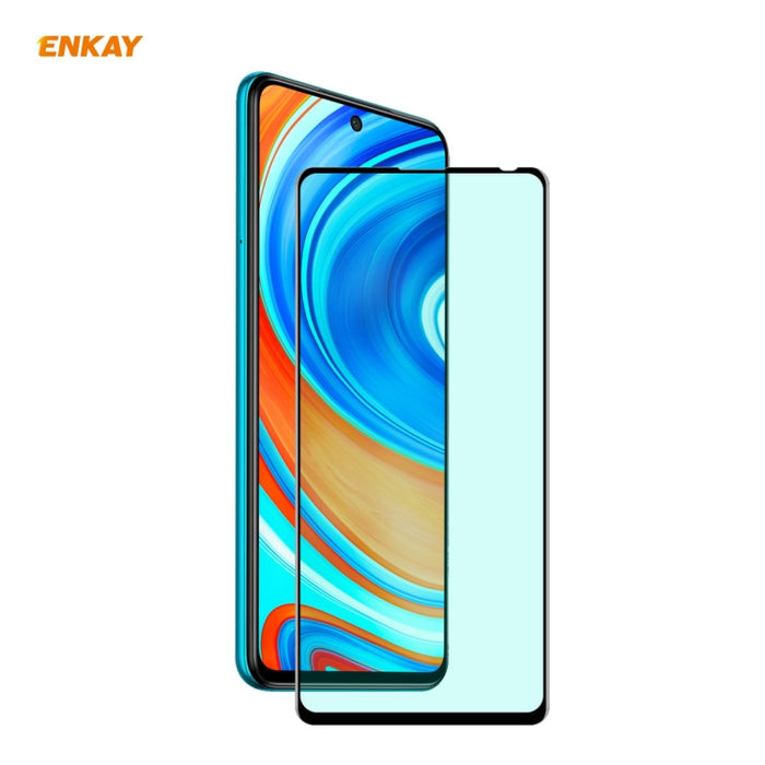 ENKAY Hat-Prince 0.26mm 9H 6D Pantalla completa curvada Protección ocular Película verde Protector de vidrio templado, For Xiaomi Redmi Note 8 Pro, For Redmi Note 9S/Note 9 Pro (Max), ForRedmi 10X 4G / Redmi Note 9, For Xiaomi Redmi 9 / 9A / 9C        ...