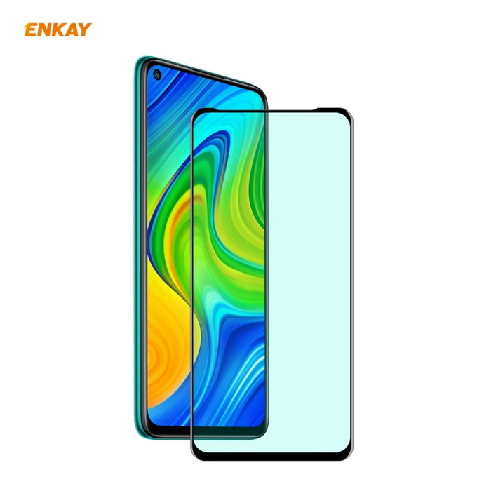 ENKAY Hat-Prince 0.26mm 9H 6D Pantalla completa curvada Protección ocular Película verde Protector de vidrio templado, For Xiaomi Redmi Note 8 Pro, For Redmi Note 9S/Note 9 Pro (Max), ForRedmi 10X 4G / Redmi Note 9, For Xiaomi Redmi 9 / 9A / 9C        ...