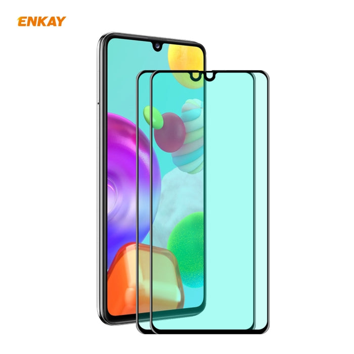 2 uds ENKAY Hat-Prince 0,26mm 9H 6D pantalla completa curvada protección ocular película verde Protector de vidrio templado, For Xiaomi Redmi Note 8 Pro, For Xiaomi Redmi Note 9S/Note 9 Pro, For Redmi 10X 4G/Redmi Note 9, For Xiaomi Redmi 9 / 9A / 9C  ...