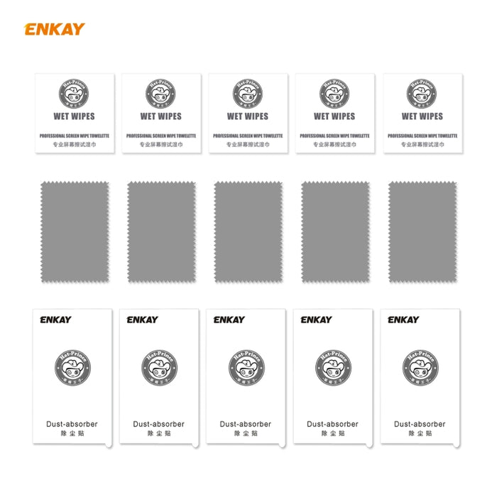 5 uds ENKAY Hat-Prince 0,26mm 9H 6D pantalla completa curvada protección ocular película verde Protector de vidrio templado, For Xiaomi Redmi Note 8 Pro, For Redmi Note 9S/Note 9 Pro, For Redmi 10X 4G/Redmi Note 9, For Xiaomi Redmi 9 / 9A / 9C         ...