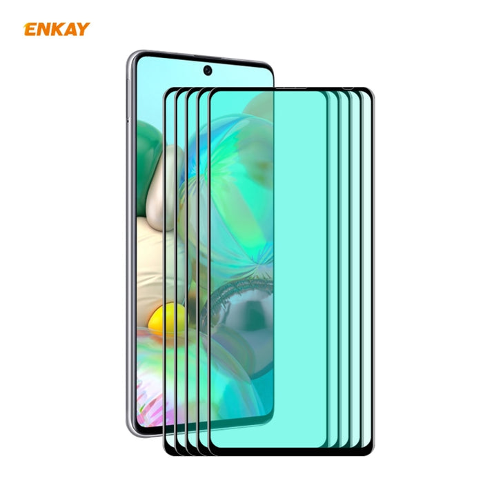 5 uds ENKAY Hat-Prince 0,26mm 9H 6D pantalla completa curvada protección ocular película verde Protector de vidrio templado, For Xiaomi Redmi Note 8 Pro, For Redmi Note 9S/Note 9 Pro, For Redmi 10X 4G/Redmi Note 9, For Xiaomi Redmi 9 / 9A / 9C         ...