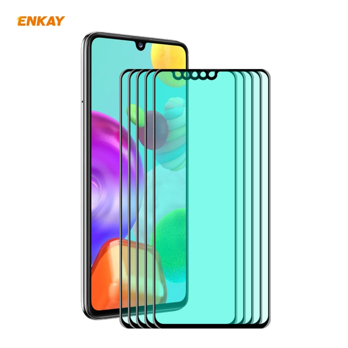 5 uds ENKAY Hat-Prince 0,26mm 9H 6D pantalla completa curvada protección ocular película verde Protector de vidrio templado, For Xiaomi Redmi Note 8 Pro, For Redmi Note 9S/Note 9 Pro, For Redmi 10X 4G/Redmi Note 9, For Xiaomi Redmi 9 / 9A / 9C         ...
