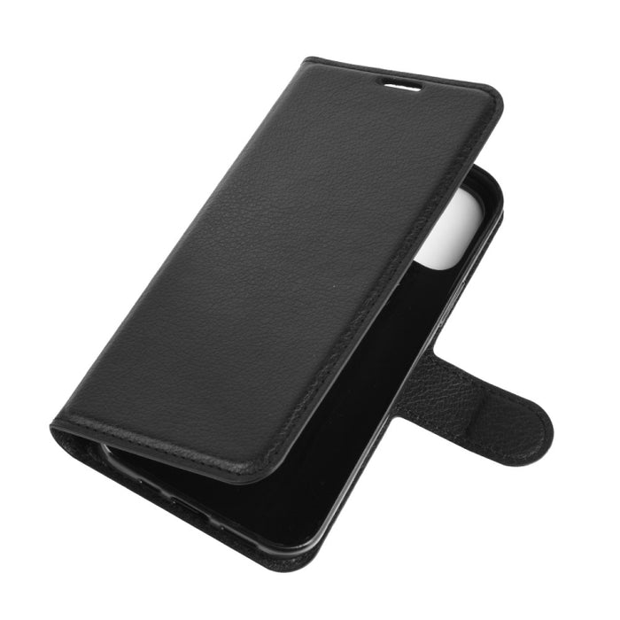 Para iPhone 12 Pro Max Litchi Texture Funda protectora con tapa horizontal con soporte y ranuras para tarjetas y billetera, For iPhone 12 Pro Max
