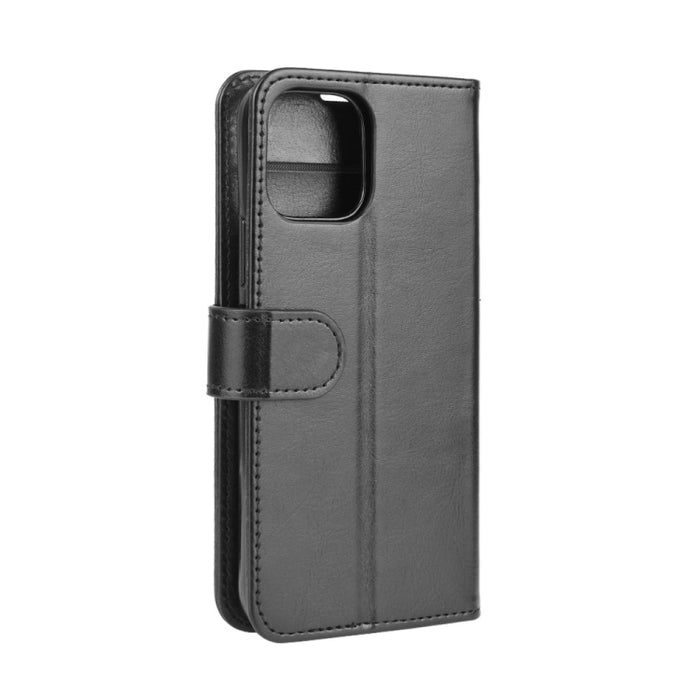 Para iPhone 12 6.7 R64 Texture Single Horizontal Flip Funda protectora con soporte y ranuras para tarjetas y monedero y marco de fotos, For iPhone 12 Pro Max