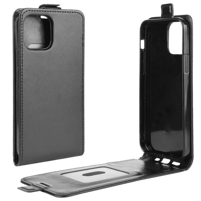 Para iPhone 12 Pro Max R64 Texture Funda protectora de cuero con tapa vertical única con ranuras para tarjetas y marco de fotos, For iPhone 12 Pro Max