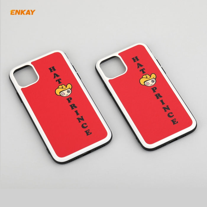 Para iPhone 11 Hat-Prince ENKAY ENK-PC046 Serie de dibujos animados PU Leather + PC Hard Slim Case Cubierta a prueba de golpes, For iPhone 11