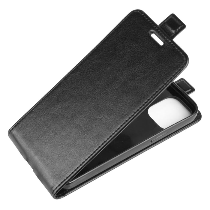 Para iPhone 12 R64 Texture Funda protectora de cuero con tapa vertical única con ranuras para tarjetas y marco de fotos, For iPhone 12 mini