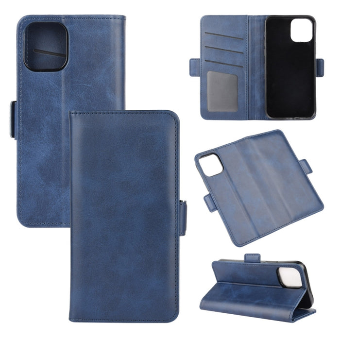 Para iPhone 12 Pro Max Estuche de cuero con tapa horizontal con hebilla magnética de doble cara con soporte y ranuras para tarjetas y billetera, For iPhone 12 Pro Max