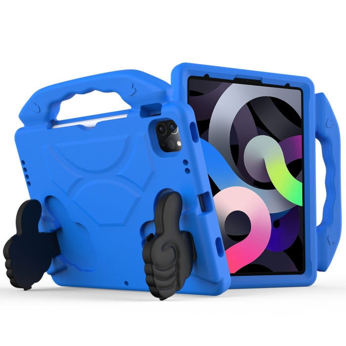 Cáscara protectora de la cubierta anticaída plana material de los niños de EVA con el soporte del pulgar, iPad Air 2022 / 2020 10.9