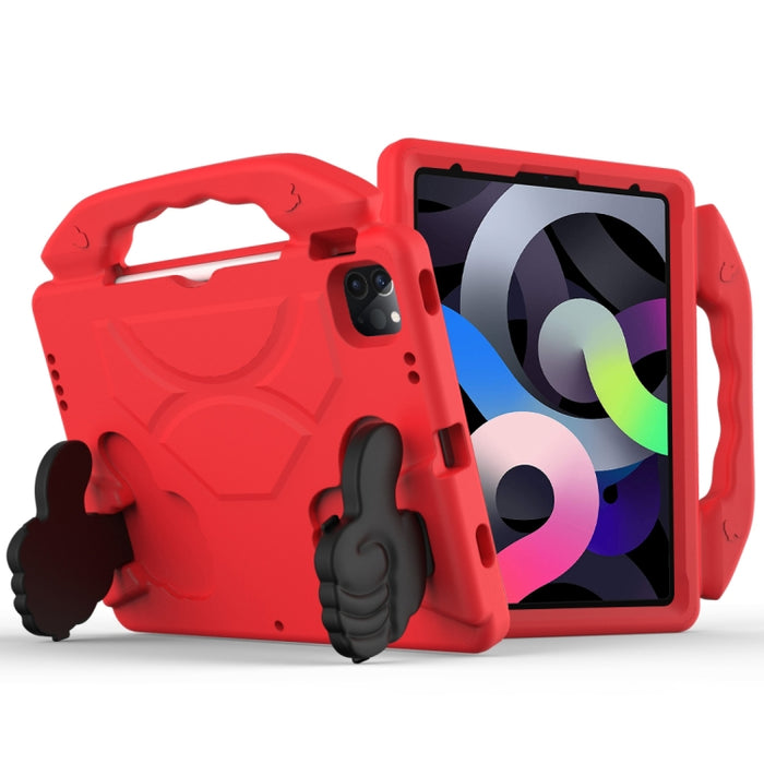 Cáscara protectora de la cubierta anticaída plana material de los niños de EVA con el soporte del pulgar, iPad Air 2022 / 2020 10.9