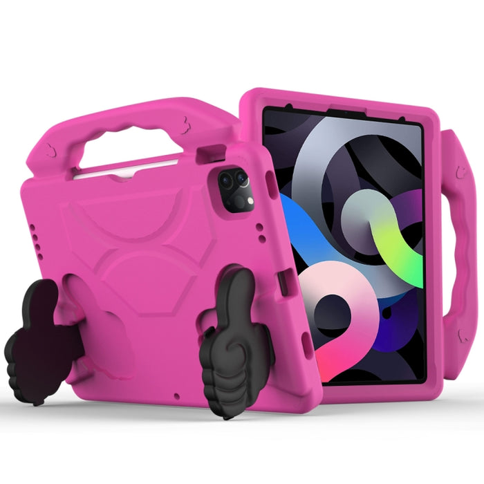 Cáscara protectora de la cubierta anticaída plana material de los niños de EVA con el soporte del pulgar, iPad Air 2022 / 2020 10.9
