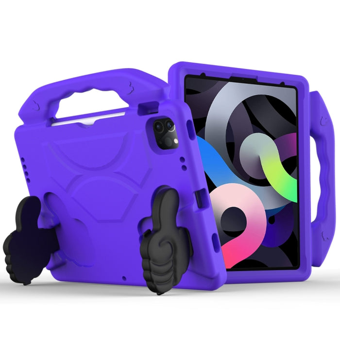 Cáscara protectora de la cubierta anticaída plana material de los niños de EVA con el soporte del pulgar, iPad Air 2022 / 2020 10.9
