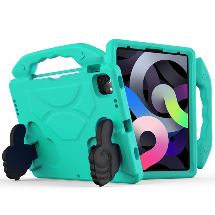 Cáscara protectora de la cubierta anticaída plana material de los niños de EVA con el soporte del pulgar, iPad Air 2022 / 2020 10.9