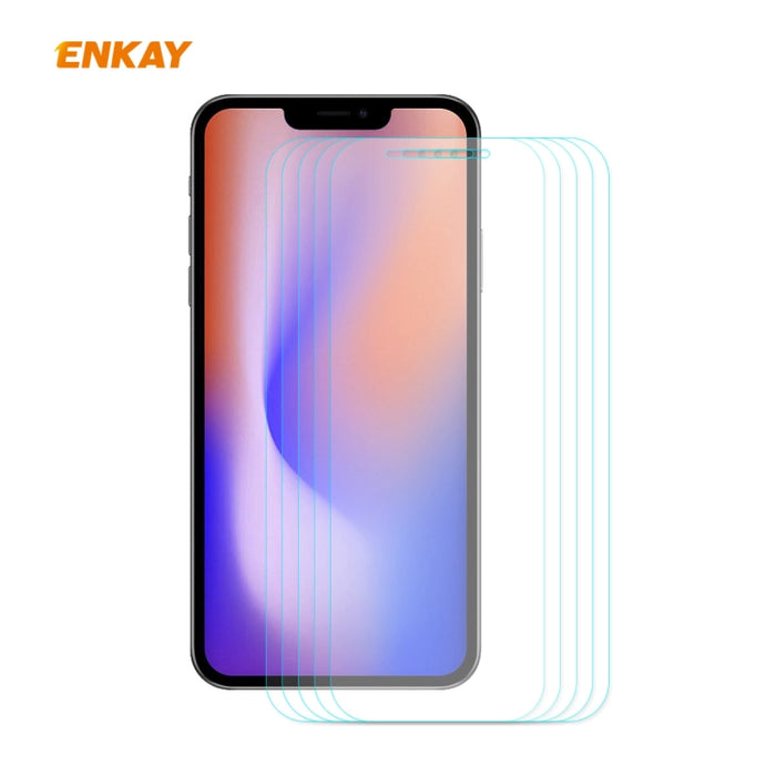5 PCS ENKAY Hat-Prince 0.26mm 9H 2.5D Borde curvo Película de vidrio templado a prueba de explosiones, For iPhone 12 mini, For iPhone 12 / 12 Pro, For iPhone 12 Pro Max