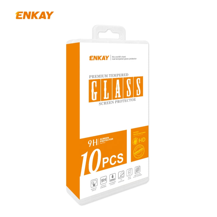 10 PCS ENKAY Hat-Prince 0.26mm 9H 2.5D Borde curvo Película de vidrio templado a prueba de explosiones, For iPhone 12 mini, For iPhone iPhone 12 / 12 Pro, For iPhone 12 Pro Max