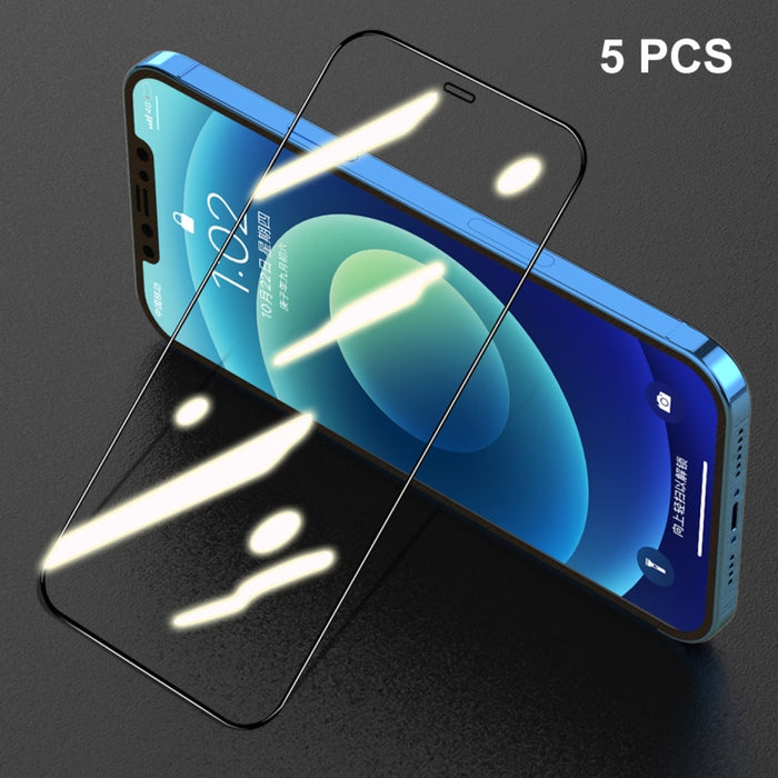5 PCS ENKAY Hat-Prince Full Glue 0.26mm 9H 2.5D Película de cobertura total de vidrio templado, For iPhone 12 mini 5 PCS, For iPhone 12 / 12 Pro 5 PCS, For iPhone 12 Pro Max 5 PCS