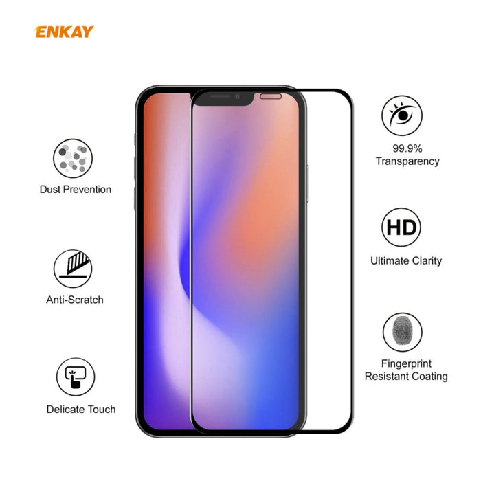 ENKAY Hat-Prince 0.26mm 9H 6D Protector de vidrio templado de cobertura total curvo, For iPhone 12 mini, For iPhone 12 / 12 Pro, For iPhone 12 Pro Max