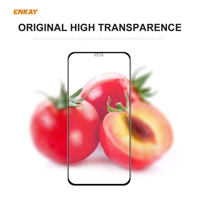 ENKAY Hat-Prince 0.26mm 9H 6D Protector de vidrio templado de cobertura total curvo, For iPhone 12 mini, For iPhone 12 / 12 Pro, For iPhone 12 Pro Max