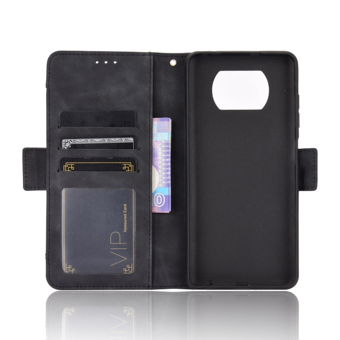 Para Xiaomi Poco X3 Estuche de cuero con patrón de piel de becerro estilo billetera NFC, con ranura para tarjeta separada, For Xiaomi Poco X3 NFC