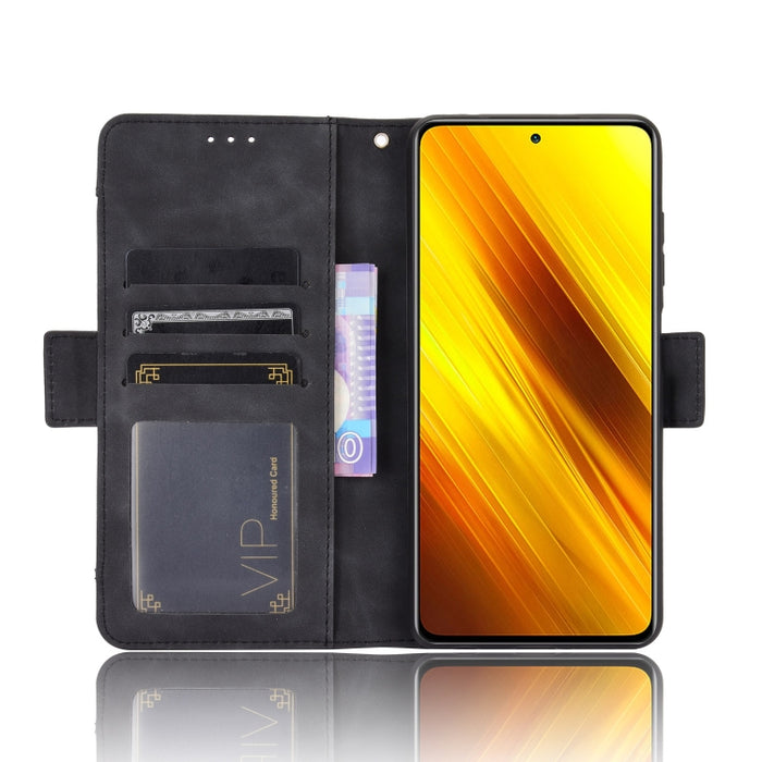 Para Xiaomi Poco X3 Estuche de cuero con patrón de piel de becerro estilo billetera NFC, con ranura para tarjeta separada, For Xiaomi Poco X3 NFC