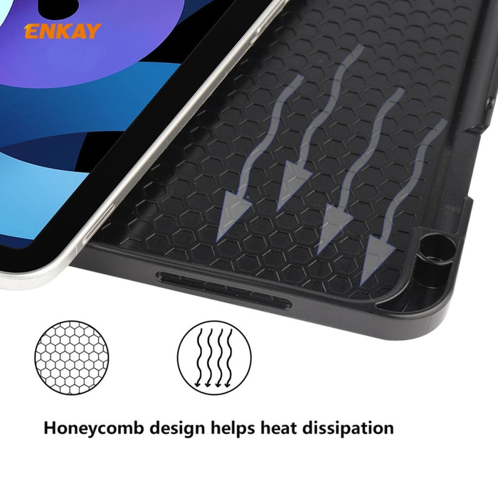 Para iPad Air 2020 10.9 / iPad Pro 11 2018 ENKAY ENK-8015 Funda inteligente de cuero PU + TPU con ranura para bolígrafo, For iPad Air 11 2024 / Pro 11 2018 / Air 10.9 2022