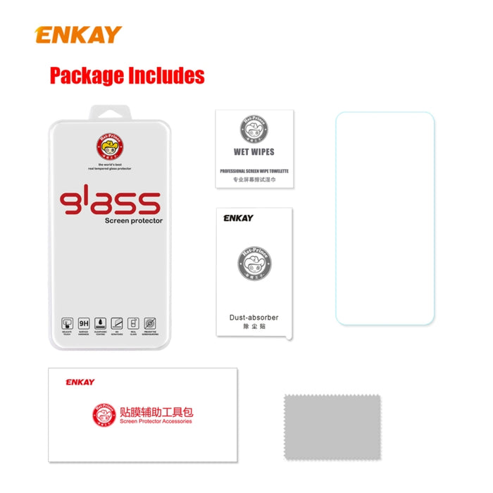 ENKAY Hat-Prince 0.26mm 9H 2.5D Película de vidrio templado de borde curvo, For Samsung Galaxy M51, For Samsung Galaxy A42 5G, For Xiaomi Poco X3 / X3 NFC
