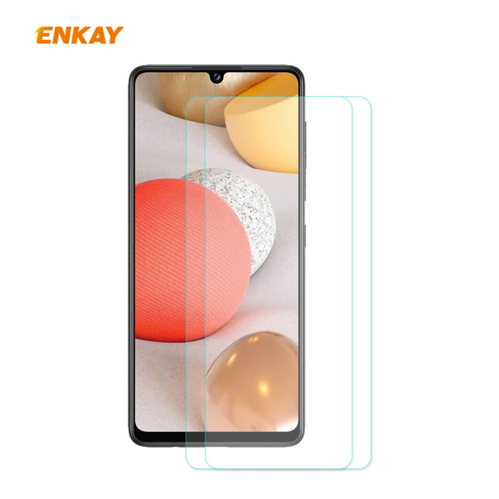 2 PCS ENKAY Hat-Prince 0.26mm 9H 2.5D Película de vidrio templado de borde curvo, For Samsung Galaxy M51, For Samsung Galaxy A42 5G, For Xiaomi Poco X3 / X3 NFC