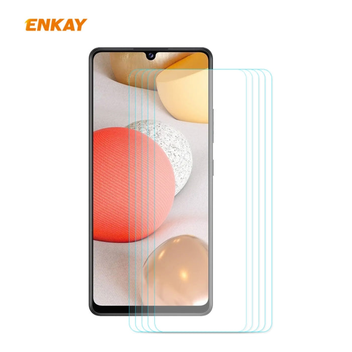 5 PCS ENKAY Hat-Prince 0.26mm 9H 2.5D Película de vidrio templado de borde curvo, For Samsung Galaxy M51, For Samsung Galaxy A42 5G, For Xiaomi Poco X3 / X3 NFC
