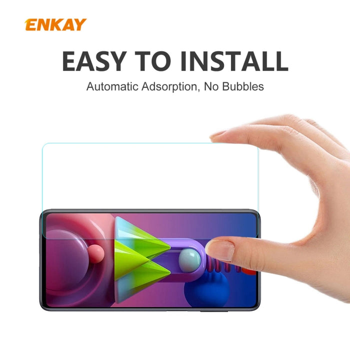 10 PCS ENKAY Hat-Prince 0.26mm 9H 2.5D Película de vidrio templado de borde curvo, For Samsung Galaxy M51, For Samsung Galaxy A42 5G, For Xiaomi Poco X3 / X3 NFC