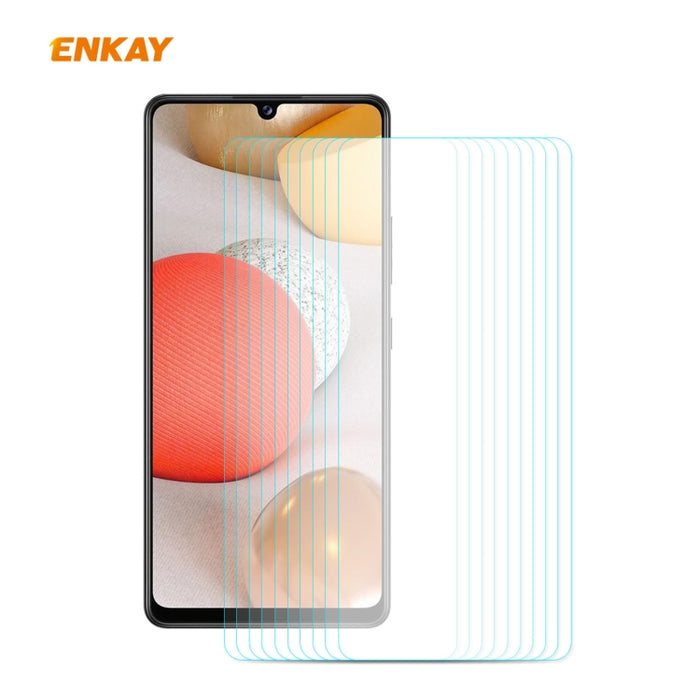 10 PCS ENKAY Hat-Prince 0.26mm 9H 2.5D Película de vidrio templado de borde curvo, For Samsung Galaxy M51, For Samsung Galaxy A42 5G, For Xiaomi Poco X3 / X3 NFC
