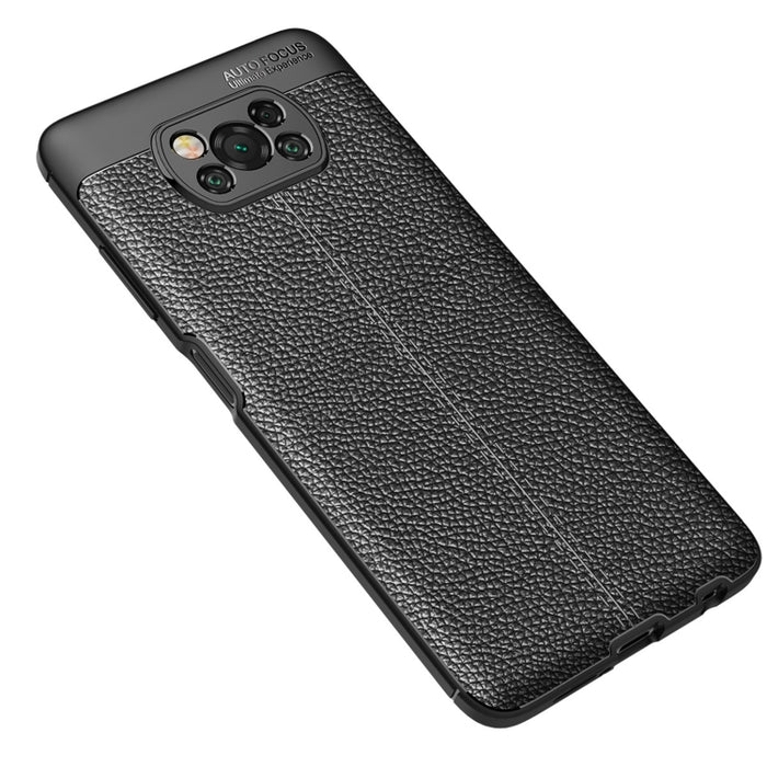 Estuche a prueba de golpes de TPU con textura Litchi, For Xiaomi Poco X3 NFC
