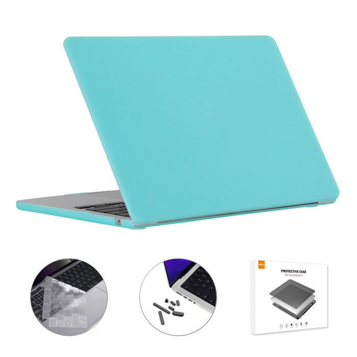 Funda mate para portátil ENKAY 3 en 1 con película de teclado TPU/tapones antipolvo para MacBook Air 13,6 2022 A2681 versión EU, 3 in 1 EU Version