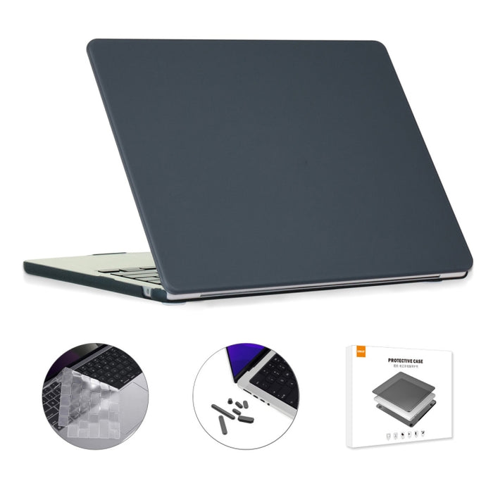 ENKAY 3 en 1 Estuche mate para computadora portátil con película de teclado TPU / Tapones antipolvo para MacBook Air 13.6 2022 A2681 Versión de EE. UU., 3 in 1 US Version