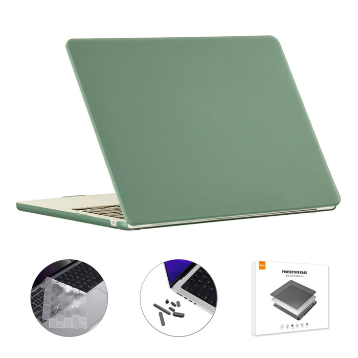 ENKAY 3 en 1 Estuche mate para computadora portátil con película de teclado TPU / Tapones antipolvo para MacBook Air 13.6 2022 A2681 Versión de EE. UU., 3 in 1 US Version